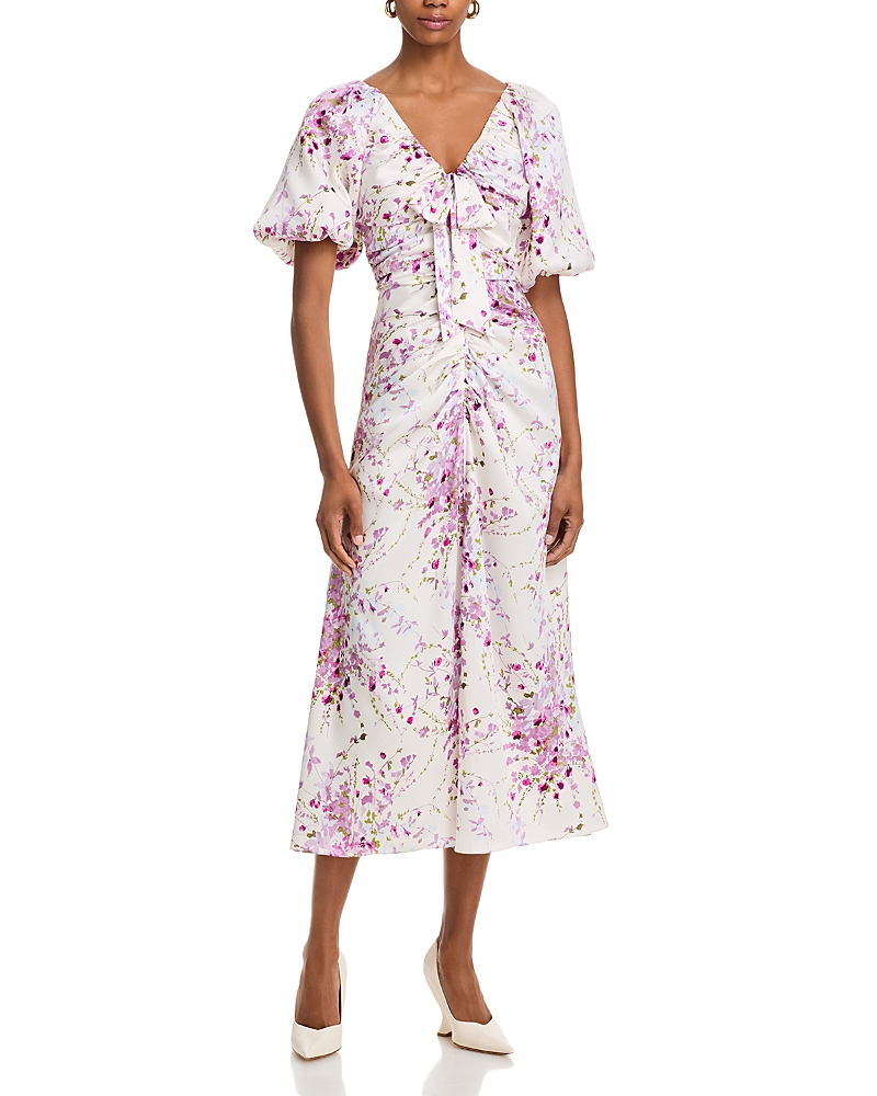 Shop Cinq À Sept Cinq A Sept Midsummer Bloom Brenton Dress In Ivory Multi