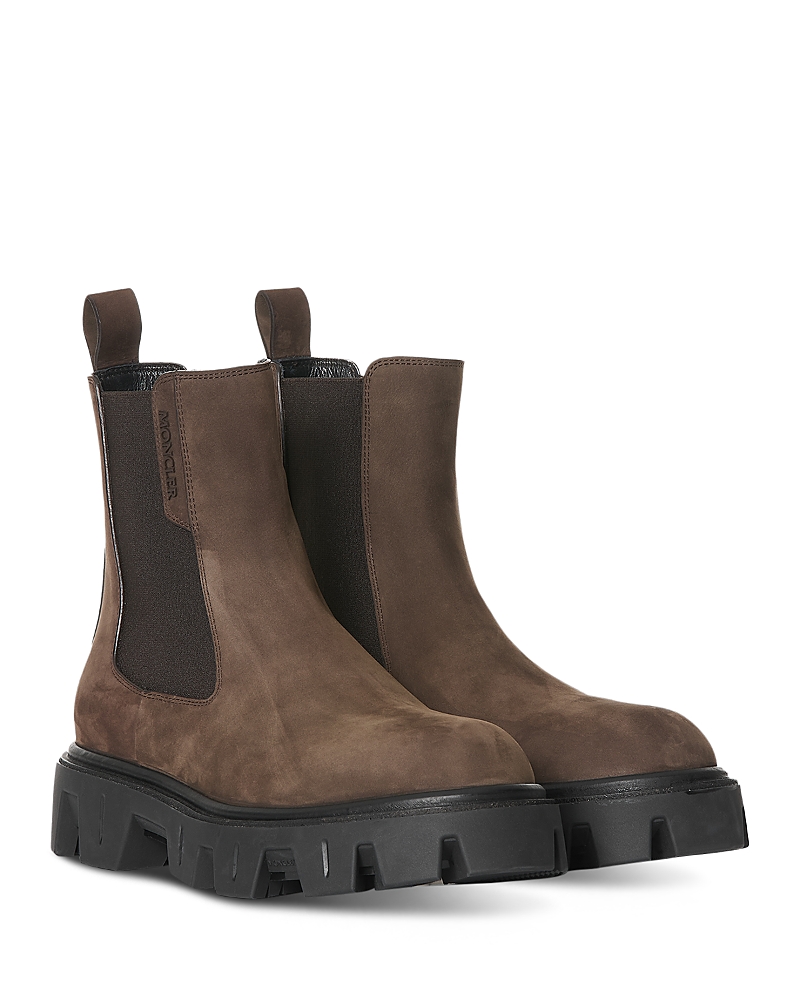 Moncler Peak City Chelsea Ankle Boots Sneakers Brown In Brown
