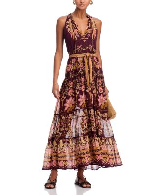 Bella Burgundy Maxi Dress