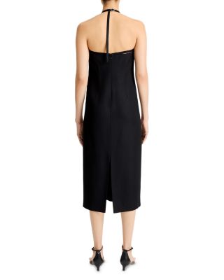 Apron Halter Midi Dress