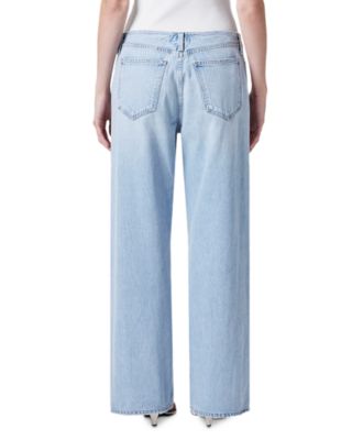Lex Low Slung Baggy Jeans in Pale Indigo