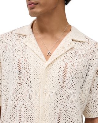 Crochet Regular Fit Camp Shirt