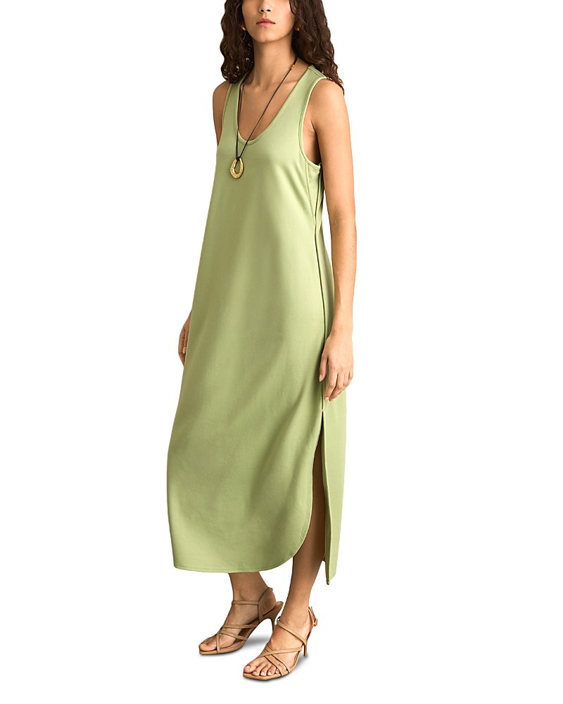 Reiss Womens Peyton Scoop Neck Jersey Maxi Dress Green