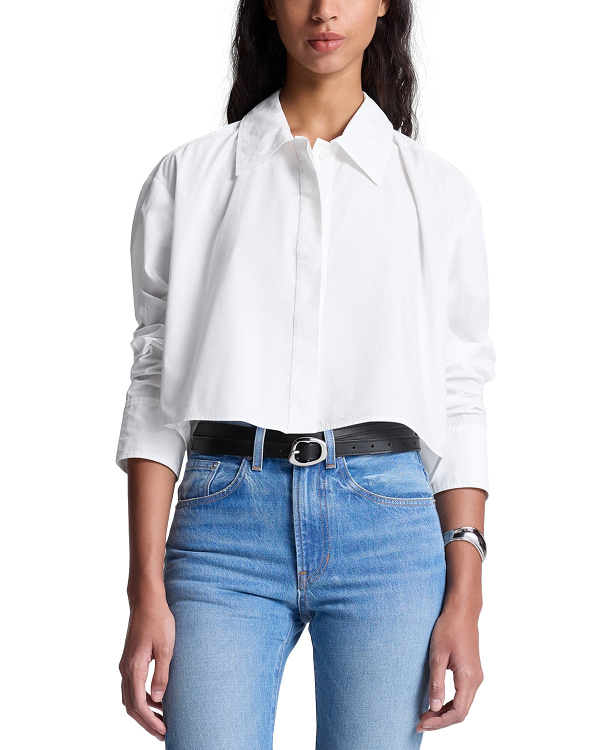 A.l.c. A. l.c. Maude Cropped Blouse in White