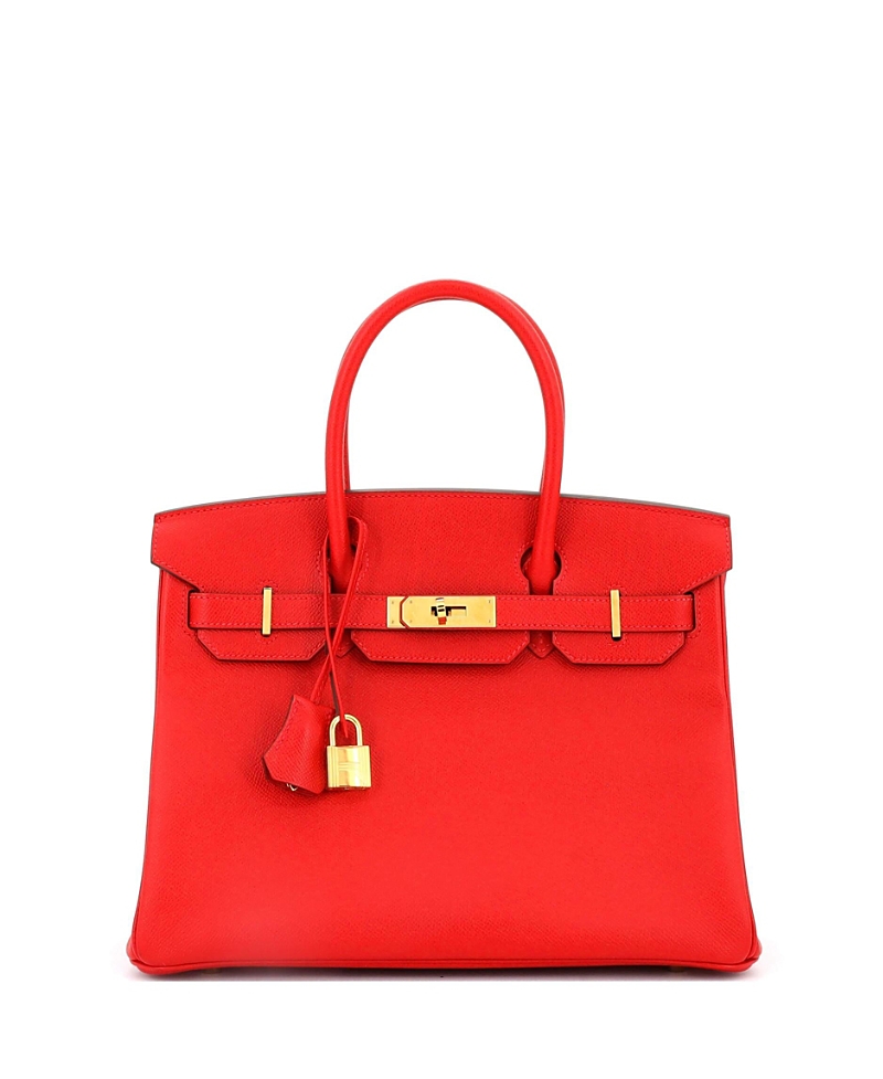 Pre-owned Pre-owned Hermes Hermes Birkin 30 Handbag Red Epsom With Gold Hardware In Rouge Casaque
