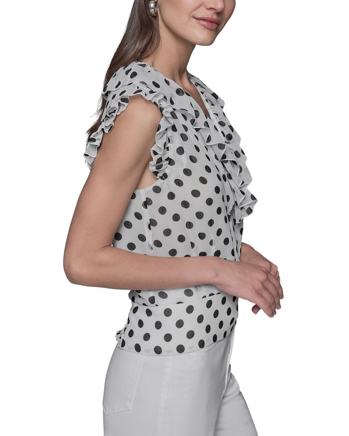 Ruffle Trim Top