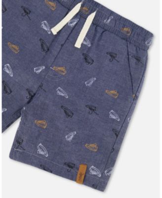 Boys' Printed Chambray Short - Little Kid