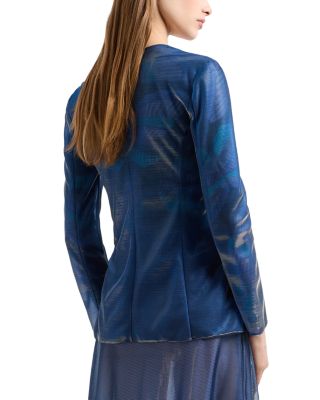 Iridescent Jersey Blazer