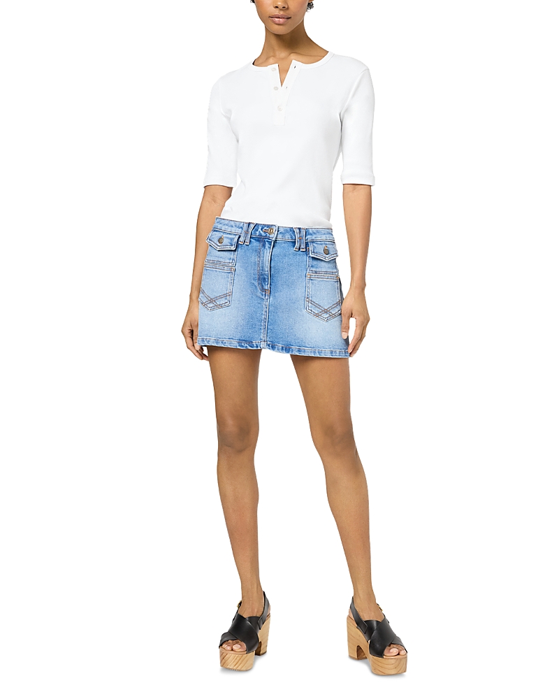 GERARD DAREL VIRGINIE DENIM MINI SKIRT