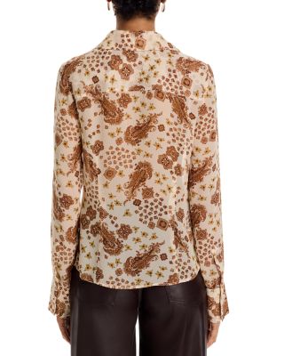 Desano Silk Blend Floral Shirt