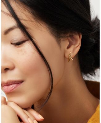 Gold Stud Earrings - Sloane