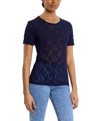 Signature Short Sleeve Lace Top
