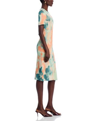 Short Sleeve Midi Dress