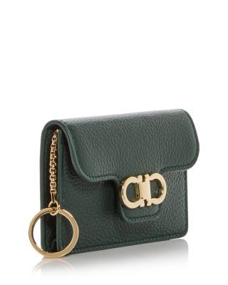 Gancini Leather Card Case