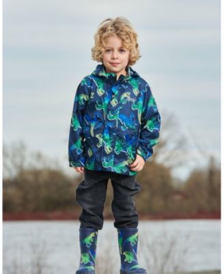Boys' Printed Packable Dino Windbreaker - Little Kid