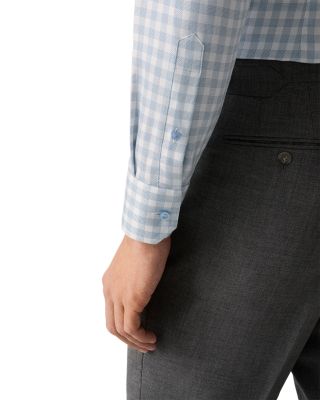 Printed Long Sleeve Button Front Shirt