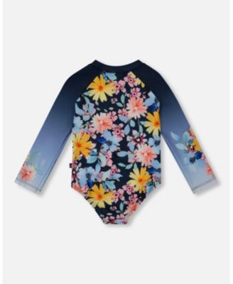 Girls' Printed Long Sleeve Rashguard - Big Kid