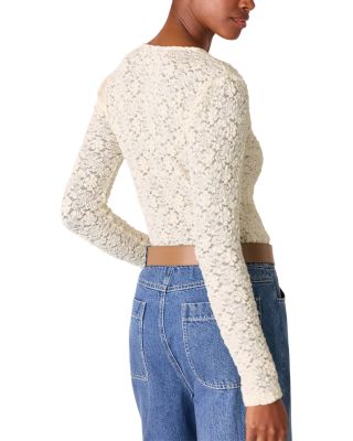 Jersey Lace Long Sleeve Top