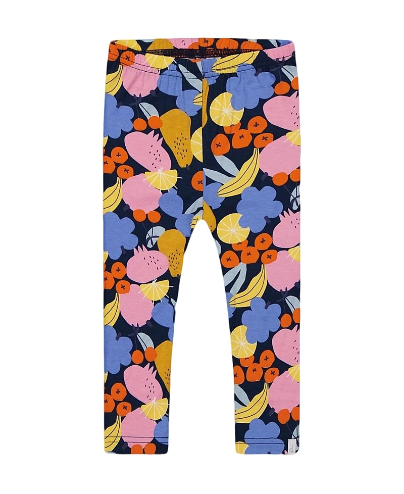Deux Par Deux Girl's Printed Capri Leggings Multicolored