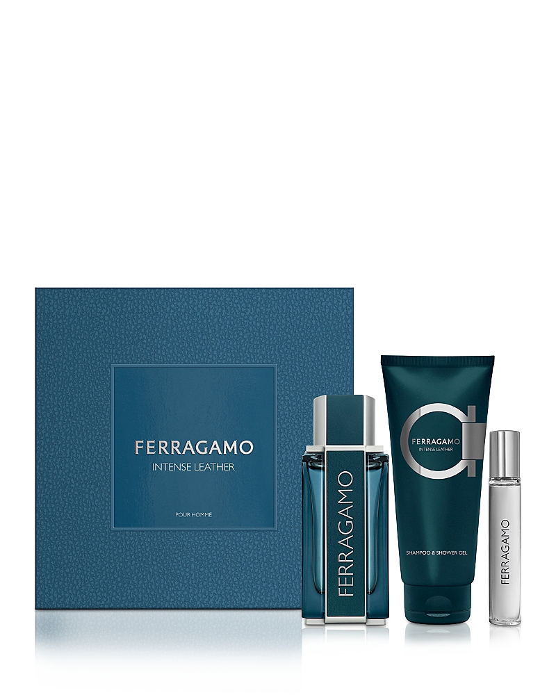 Ferragamo Intense Leather Eau De Parfum 3 Piece Gift Set ($166 Value)