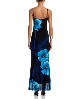 Floral Mesh Maxi Dress - Exclusive