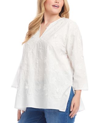 Three Quarter Sleeve Embroidered Tunic