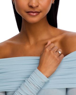 Certified Lab Grown Round Diamond Engagement Ring in 18K White Gold, 2.0 tcw