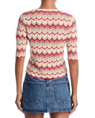 Alec Chevron Knit Cardigan