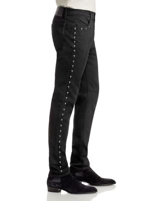 Skinny Jeans in Black Cross