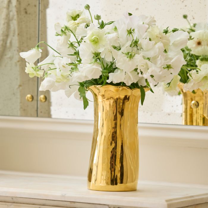 Valera Small Vase, Gold