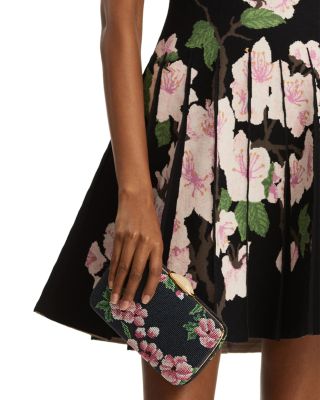 Cherry Blossom Jacquard Knit Dress