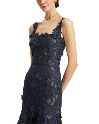 Guipure Asymmetrical Day Dress