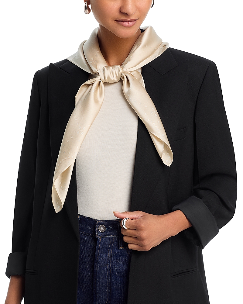 rag & bone Pearly Button Silk Scarf