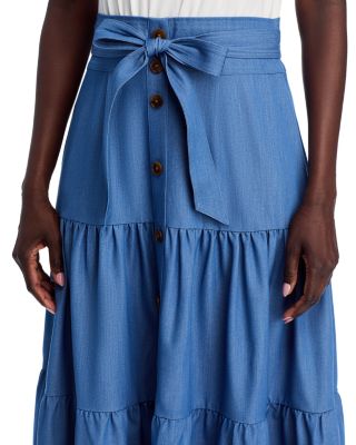 Mixed Media Tiered Dress