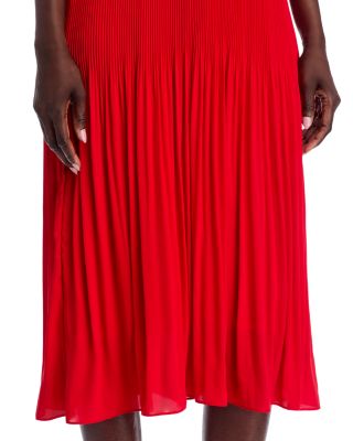 Pleated Midi Dress