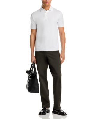 Jersey Knit Effect Polo Shirt