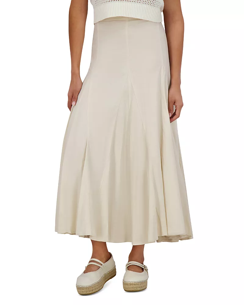 Point Linen Gore Skirt