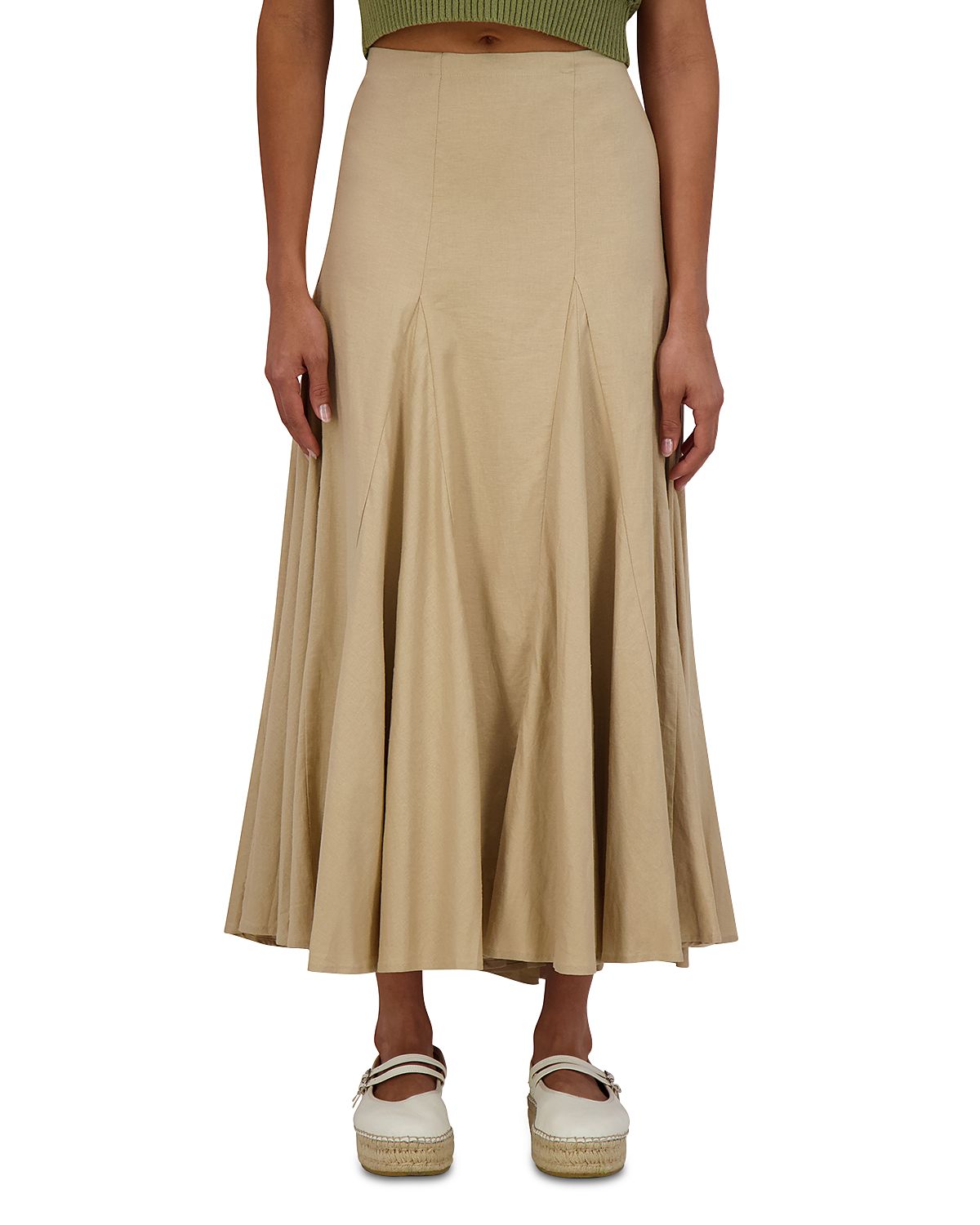 Point Linen Gore Skirt
