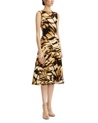 Sleeveless Butterfly Jacquard Knit Dress