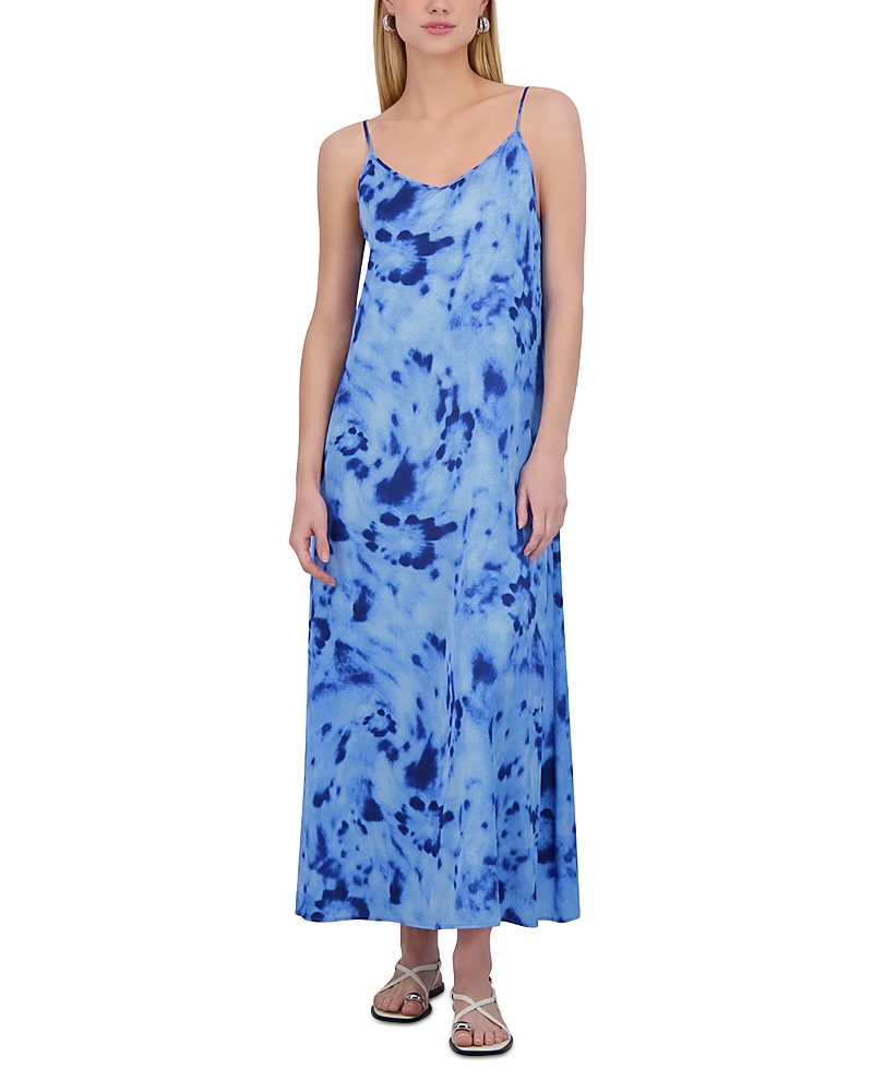 POINT SATIN SLIP DRESS