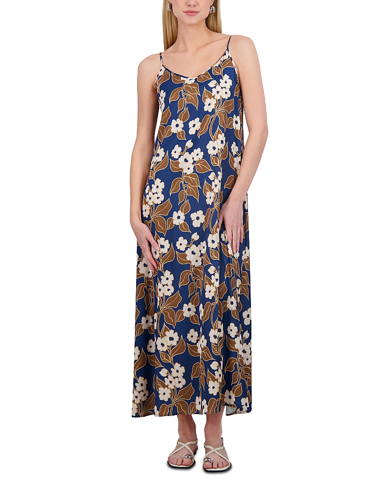 Point Satin Slip Dress
