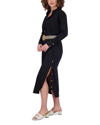 Linen Blend Shirt Dress