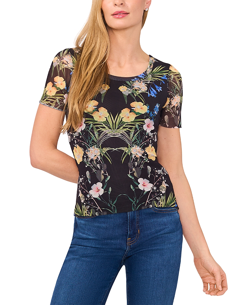 Ted Baker Short Sleeve Crewneck Mesh Top