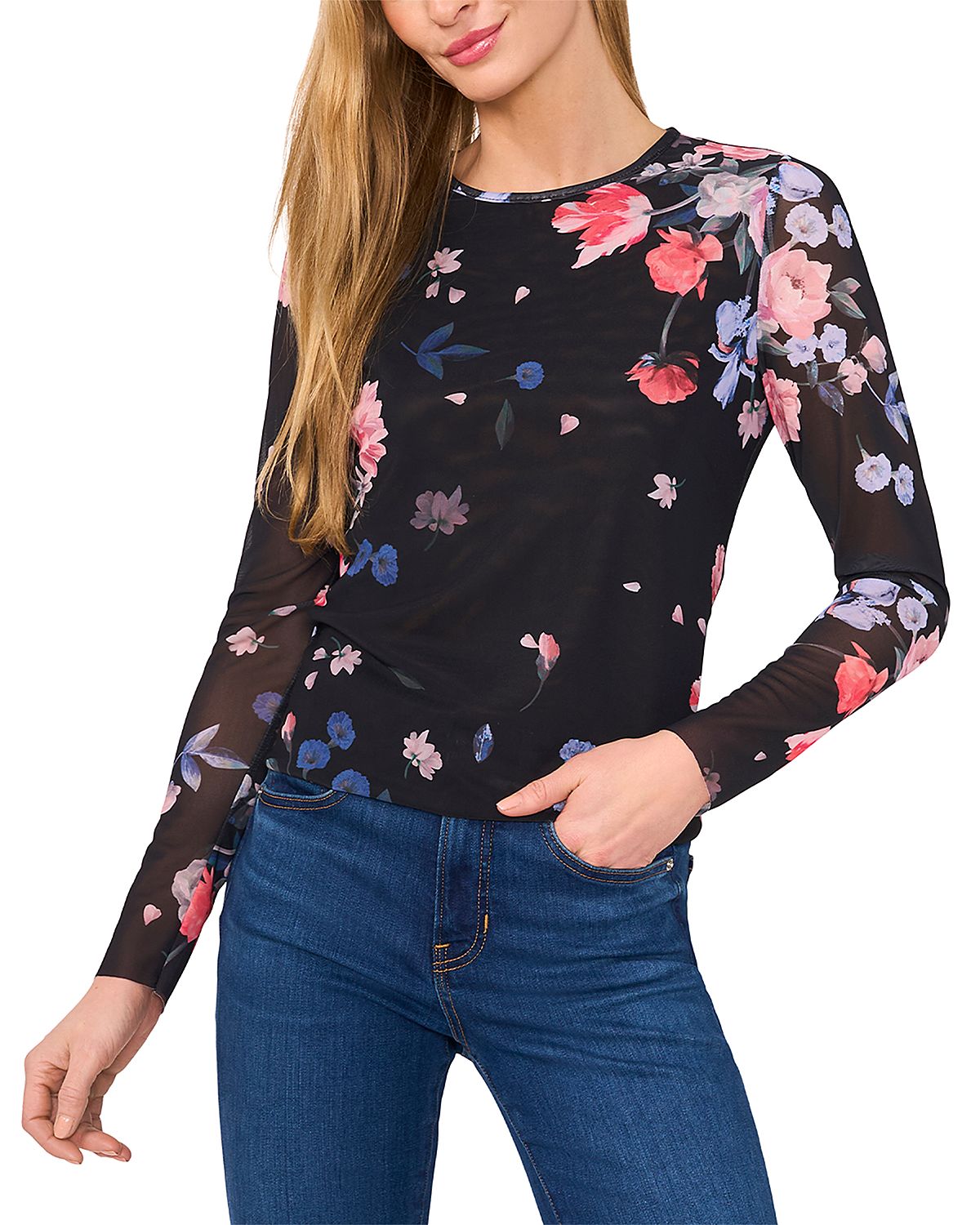 Ted Baker Long Sleeved Mesh Top