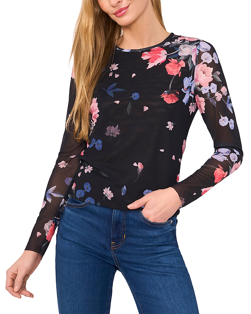 TED BAKER LONG SLEEVED MESH TOP