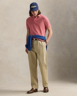 Custom Slim Fit Mesh Polo Shirt