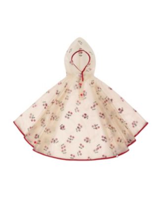 Deux par Deux - Girls' Cherry Printed Rain Cape - Little Kid