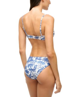 Mala Bandeau Bikini Top & Corsage Bikini Bottom