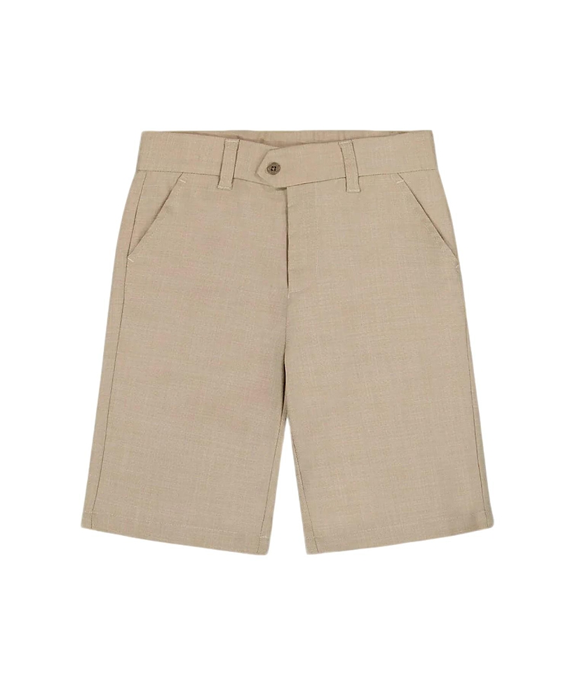 Deux Par Deux Little Boy's Slant Pocket Bermuda Shorts Light Taupe