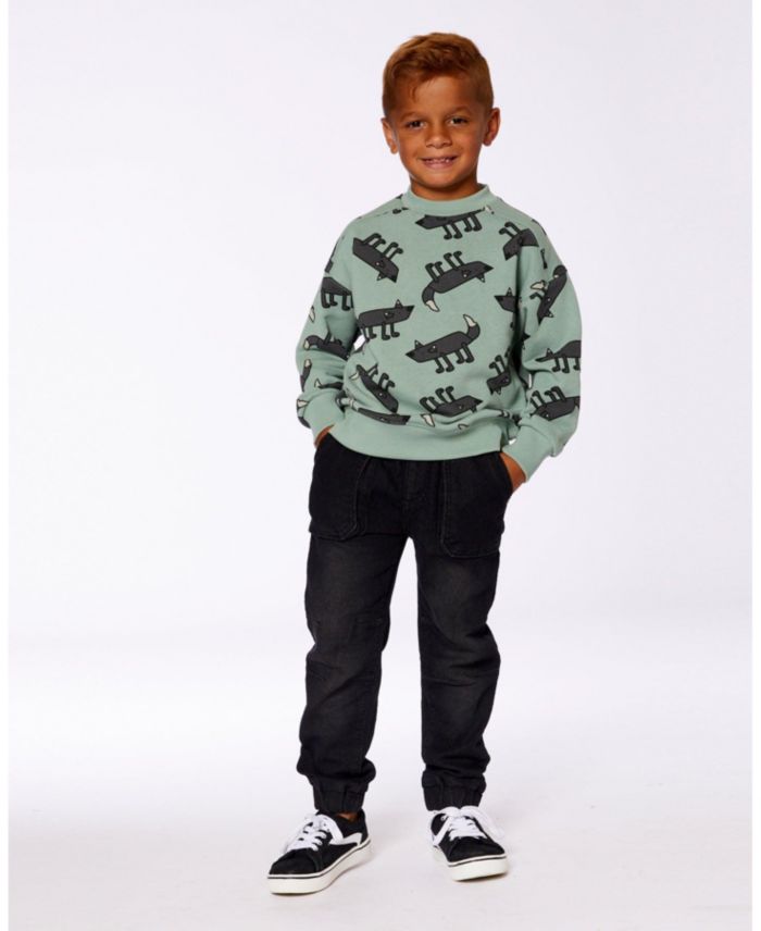 Boys' French Terry Denim Jogger Pant